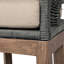Chaises de patio durables en bois d'eucalyptus, confort moderne pour recevoir
