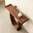 Modern style rectangular solid wood console table-1227135881