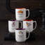 Mugs d'Halloween - Quatre tasses en grès assorties de 18 onces dans des définitions de mots d'Halloween, les tasses les plus racontables et les plus amusantes de la saison effrayante.