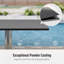 Square Metal Outdoor Bistro Table - 79.91 cm W 79.91 cm D