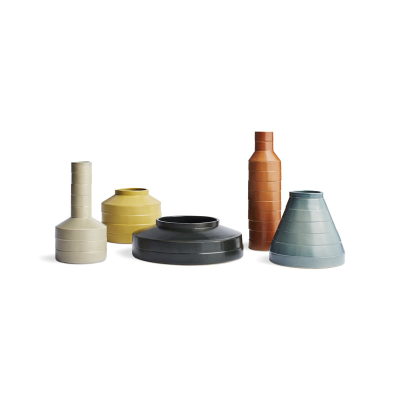 Vase de table Wonk Shape 2, Ocre