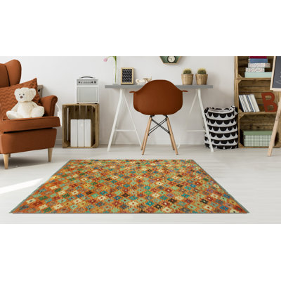 Durime One-of-a-Kind 3'0 X 4'10 2022 Wool Area Rug Orange