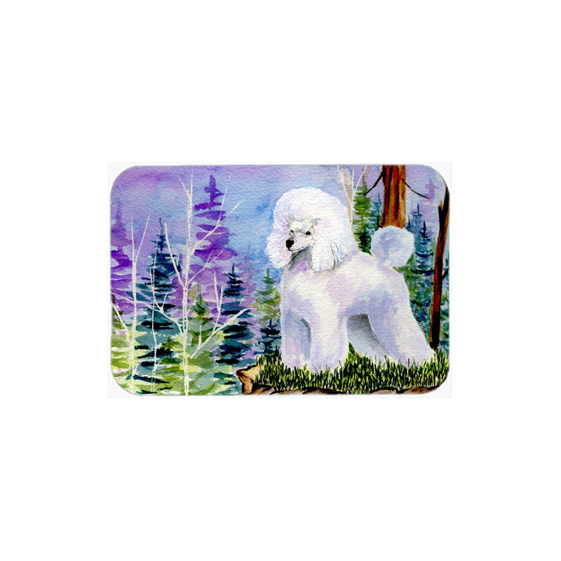 Planche à découper en verre caniche