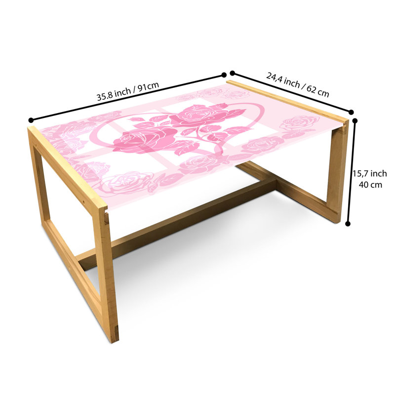 Jahzon Sled Coffee Table, 40cm H x 91cm W x 62cm D