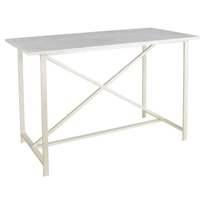 Metropolitan 60" Console Table, Carrera Marble