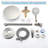10 Inches Wall Mounted Shower With High Pressure Rain Shower Head And 5-function Handheld Shower Head