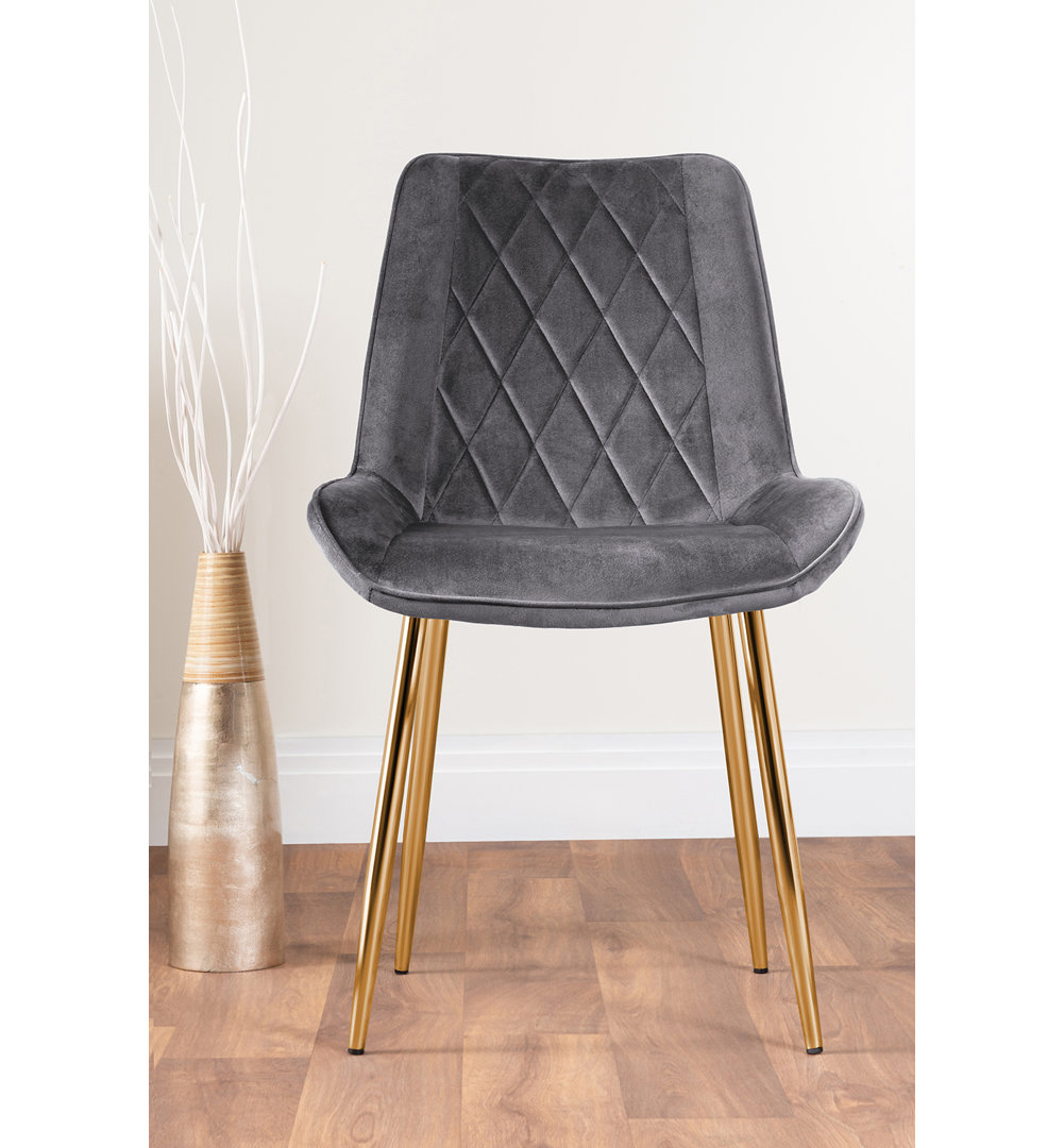 Athena Modern Marble Effect & High Gloss Dining Table Set with 6 Luxury Velvet Dining Chairs