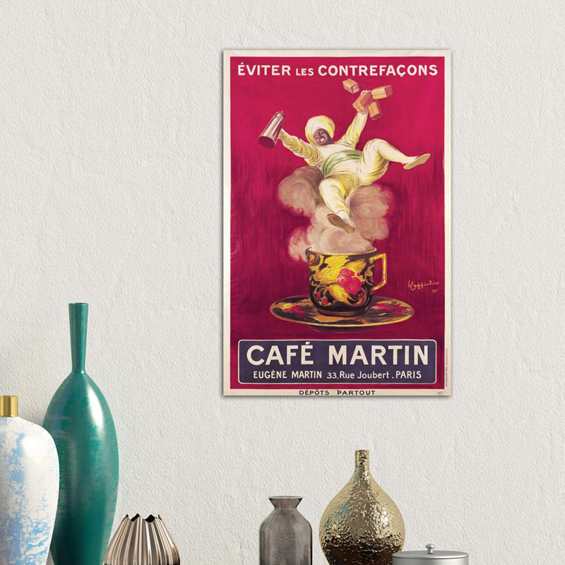 Café Martin Coffee Advertisement, 1921 by Leonetto Cappiello - Wrapped Canvas Print, 66.04 cm H x 45.72 cm W x 3.175 cm D