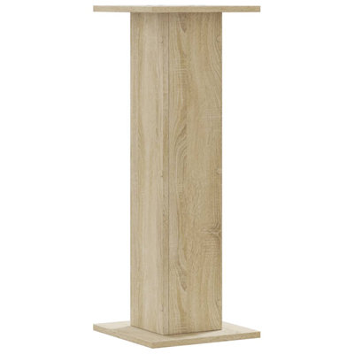  Support pour haut-parleur 2 pièces en bois d'ingénierie 11,8 x 11,8 x 31,5 po Sonoma Oak