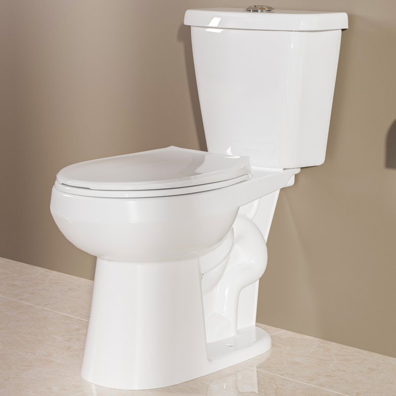 Toilette ronde deux pièces à double chasse (siège inclus)
