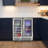 Dual Zone Beverage Refrigerator, 30'' Beverage Fridge With Detachable Basket, Intelligent Control Beverage Cooler With Glass Door Built-in Or Freestanding With Blue Led Light, Hold 130 Can 60 Bottle