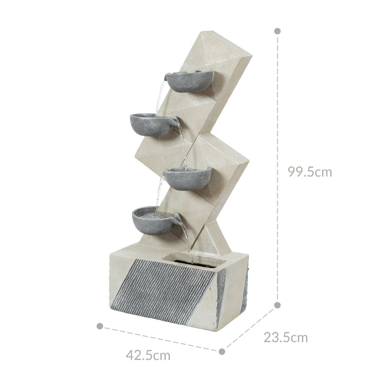 Lauretta Outdoor Weather Resistant Cascade Fountain