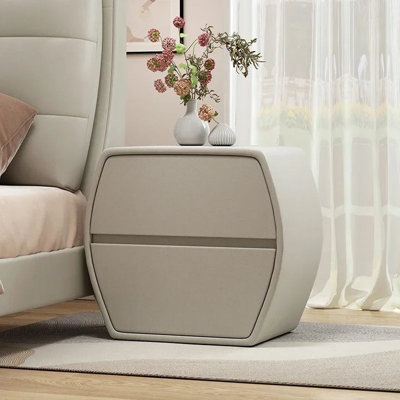 Clotie Solid Wood Nightstand Nordic Simple Aesthetic Nordic Storage Night Table