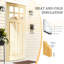 Pine Entry Door Slab With Sound-Reducing Natural Pine Frame - 6 Lite Clear Glass , Solid Wood-125217027-125360679