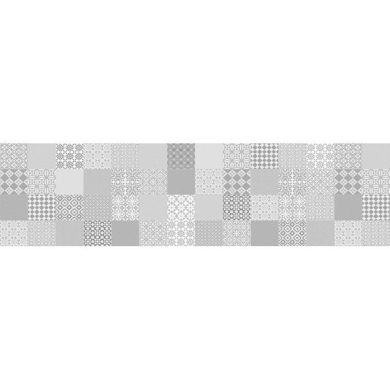Vickey Rossana Grey/Beige Indoor/Outdoor Kitchen Mat, Runner 66 x 250cm
