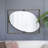 Iron Frame Vertical Oval Mirror
