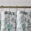 Floral Shower Curtain with Hooks Included