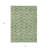 3' X 5' Green And Ivory Geometric Washable Indoor Outdoor Area Rug