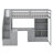 Philippa Kids Twin Loft Bed with Drawers-1188422547