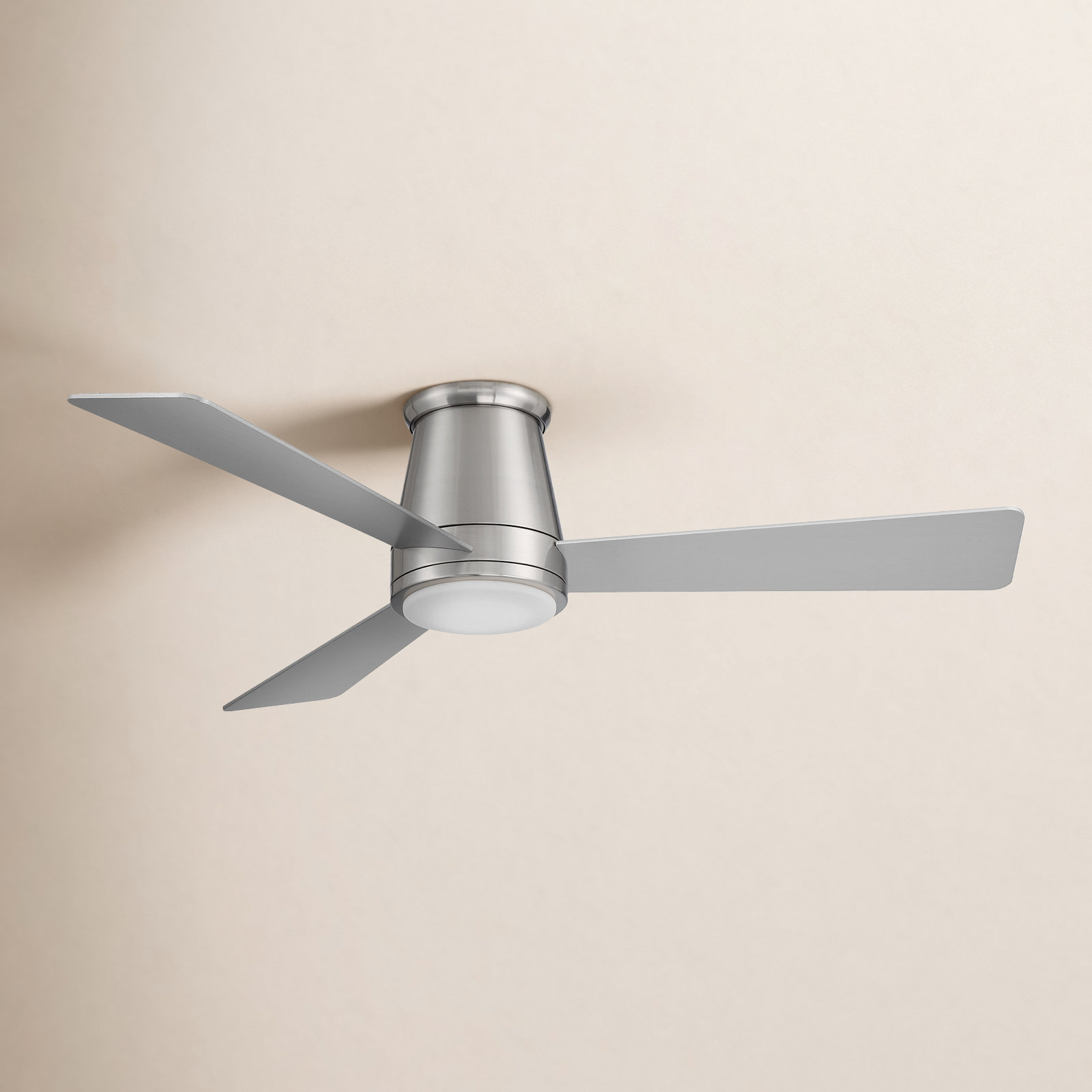 Hug Smart Ceiling Fan with LED Light Kit, Brushed Nickel, 52" Wide