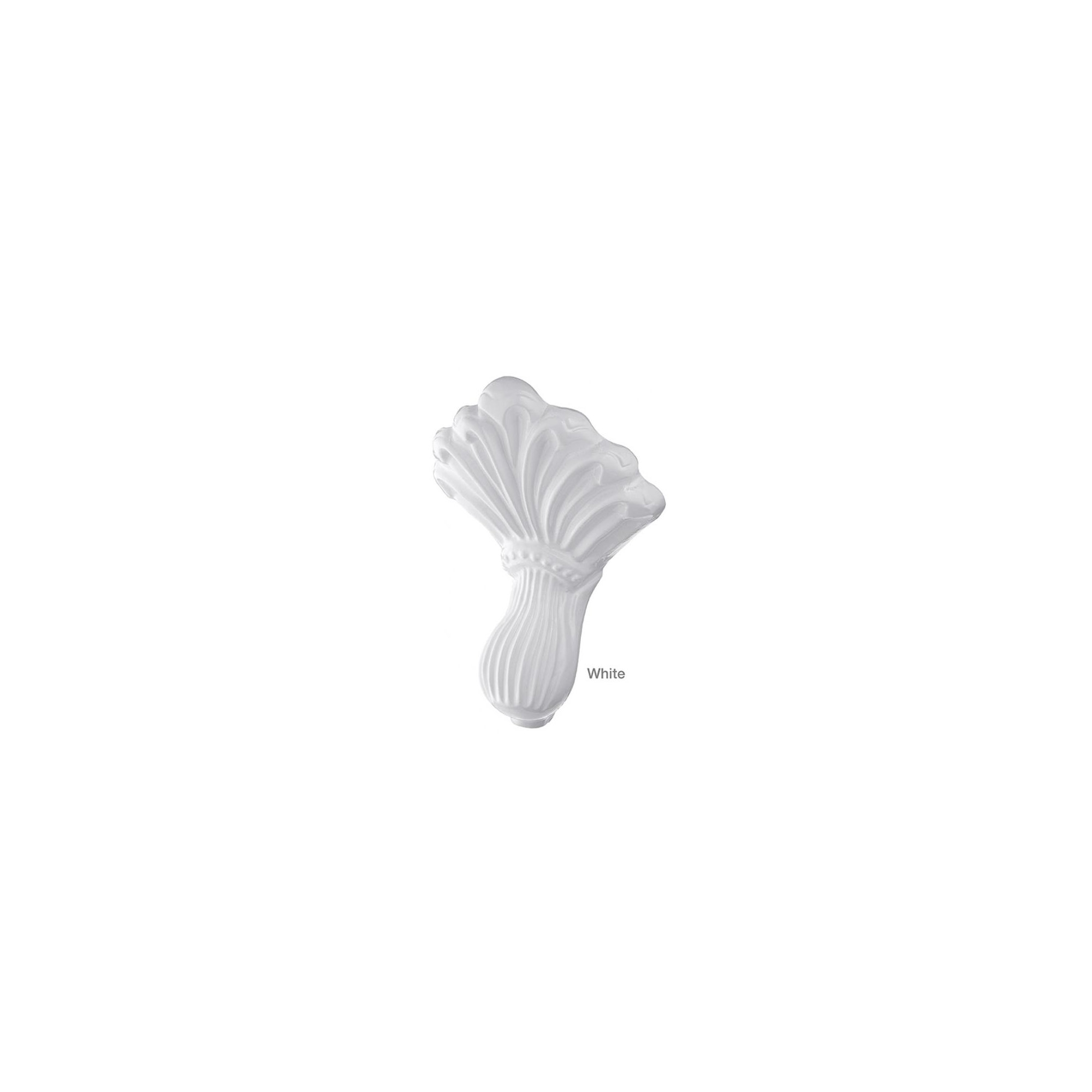Kristin 61'' Soaking Cast Iron Bathtub, White, White Interior with White Exterior