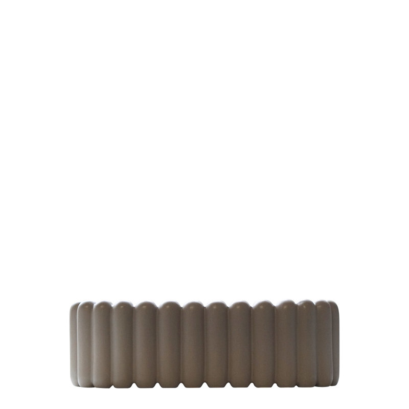 Jardinière ovale Mist, H 5,71 po x l 14 po x P 2 po, Brun