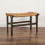Tabouret en bois de manguier et en jute