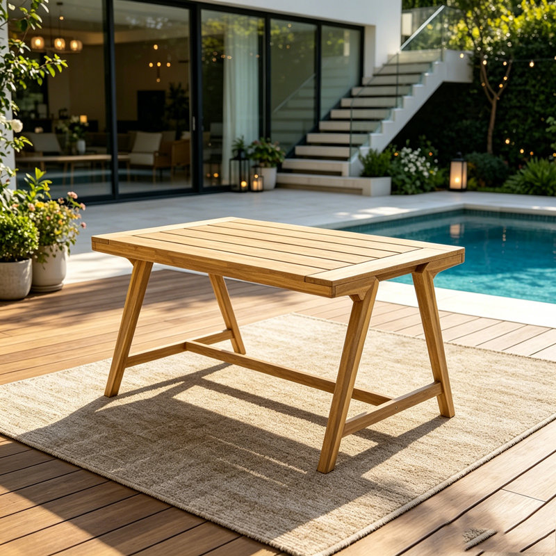 Table de salle à manger d'extérieur moderne