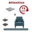Fauteuil d'appoint rembourré en chenille Mordern And Chic Design-206424819