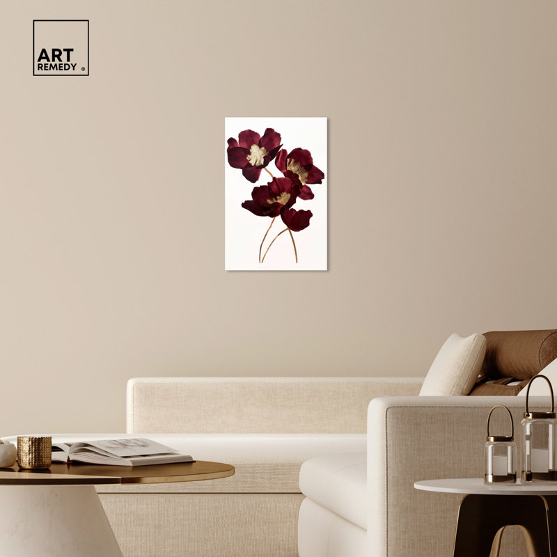Wine Flowers Gallery Wrapped Canvas Wall Art, 20" x 30"