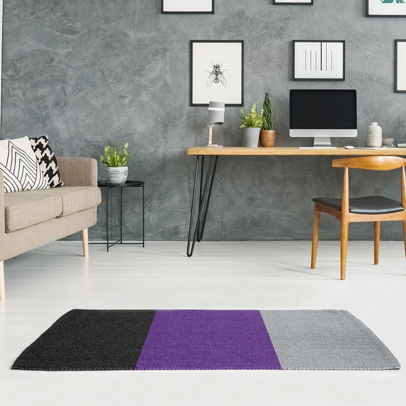 Tapis mauve/noir, Rectangle 2 pi x 3 pi