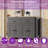 74.5 Inch Extendable Kitchen Island With Dining Table Rolling Storage Cart On Wheels 4-Door Cabinet & 2 Drawers
