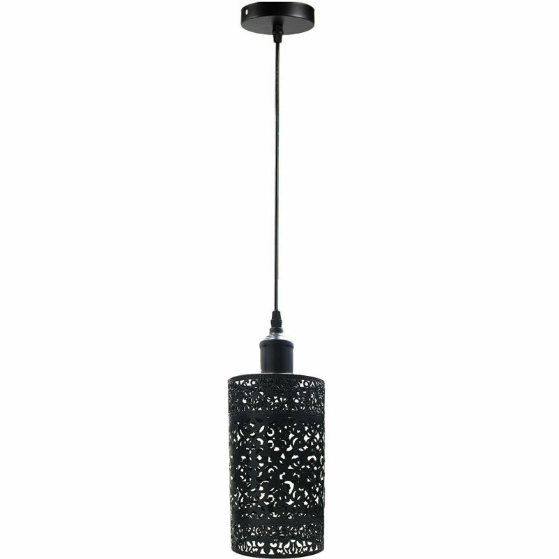 Brierley 1 - Light Cylinder Pendant, Black