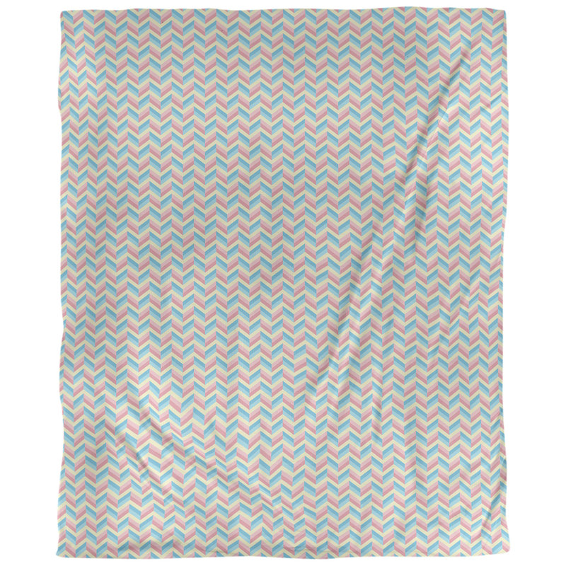 Tissu, Faux lin, L 58 po x l 36 po, Bleu / rose