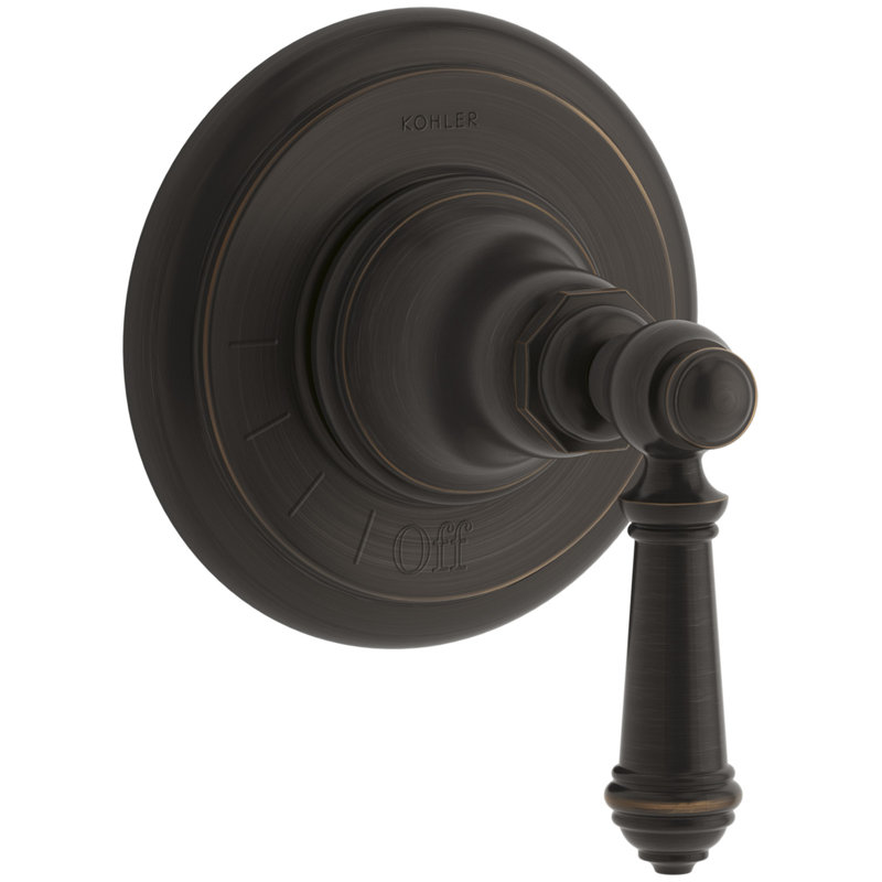 Artifacts Volume Control Valve Trim with Lever Handle, Oil Rubbed Bronze