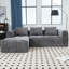 3 Seater Chenille Sofa-126642882