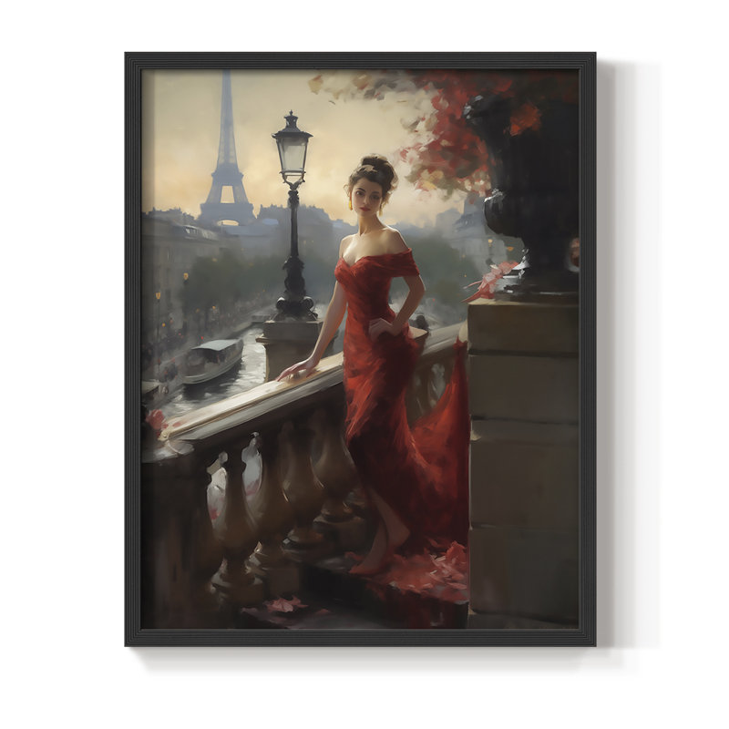 Reproduction encadrée WOMEN Series CDL XXII - bois massif, Noir, H 15 po x l 12 po