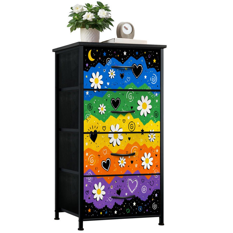 Commode de rangement verticale 4 tiroirs
