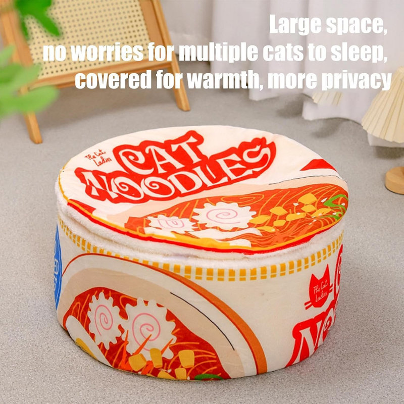 Lit lavable pour chat Ramen, 23.6x7.9 Inch