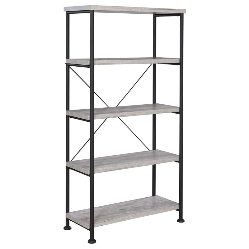 4-shelf Bookcase, Gray