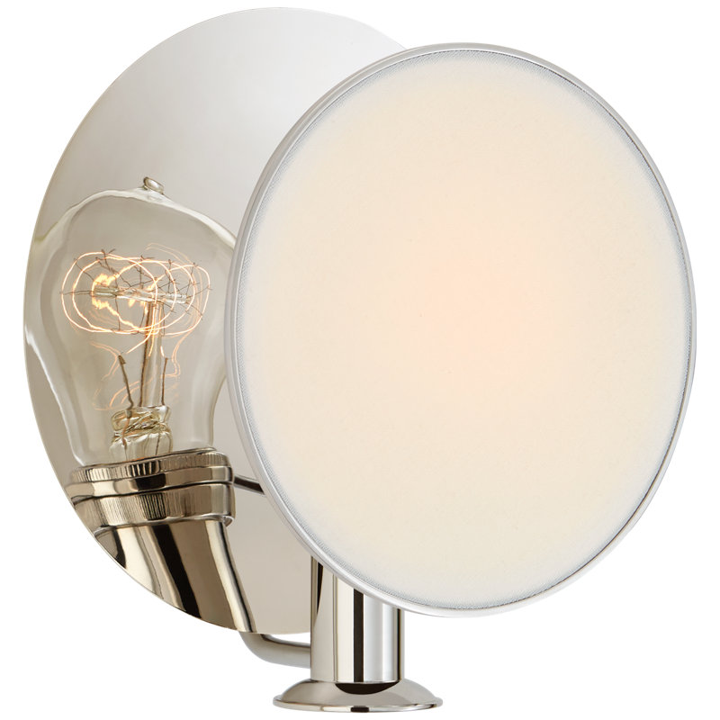 Thomas O'Brien Osiris Single Reflector Sconce, Polished Nickel
