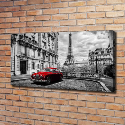 Red Limousine - Wrapped Canvas Print