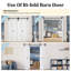 Double panel Wood Bi-Fold Barn Door with Installation Hardware Kit-115353649