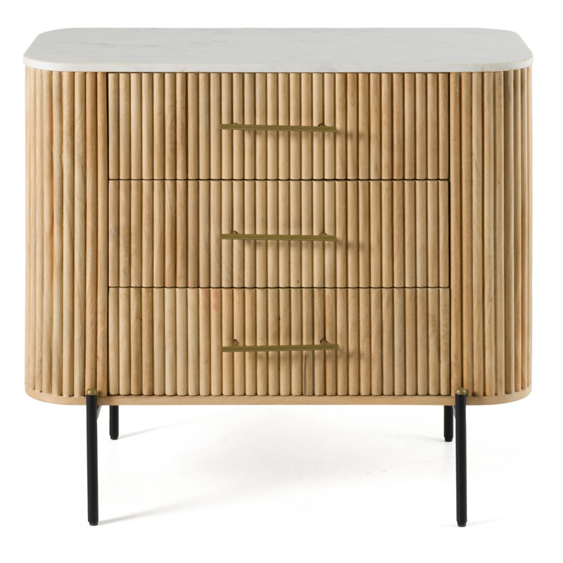 Commode 3 tiroirs Carmela