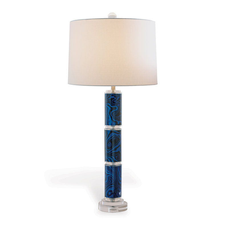 Malachite Lamp, Blue/Black