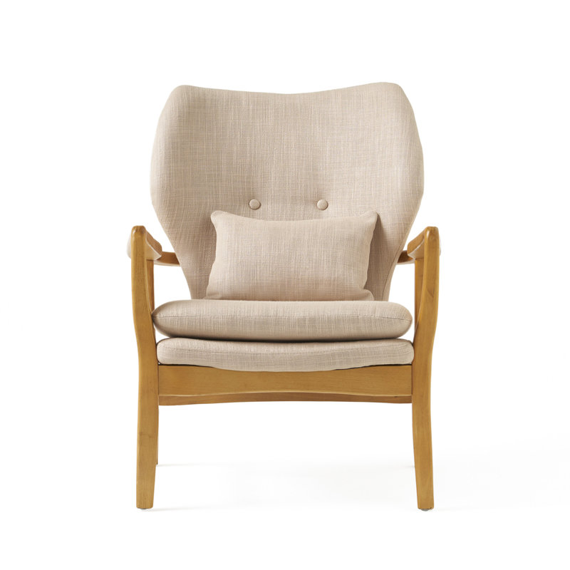 Fauteuil rembourré CLUB CHAIR, Naturel