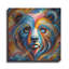  «Bear Portrait Abstract» par Rey Klimt, art mural en métal, 36 po x 36 po-260186569