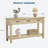 Farmhouse Entryway Table & Hallway Console Table, 3 Drawers & 2-Tier Storage-1467558551-1467558536