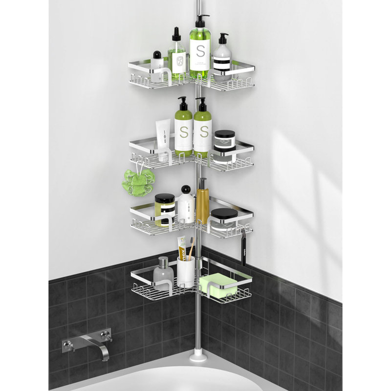 Stainless Steel Shower Caddy, Silver