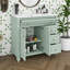 Ensemble de meuble-lavabo sur pied 36 po avec lavabo 36 po, 3 tiroirs et 2 portes